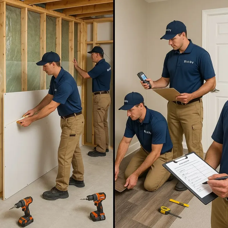 Repairs and Reconstruction process in Hall County, TX